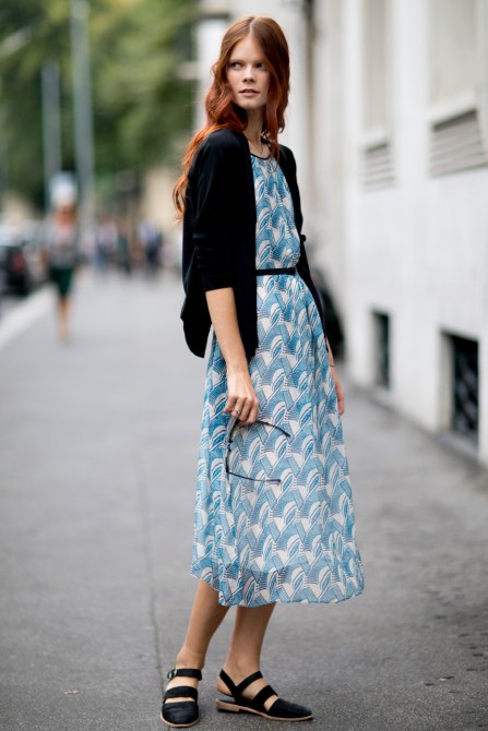 Model in casual clothes