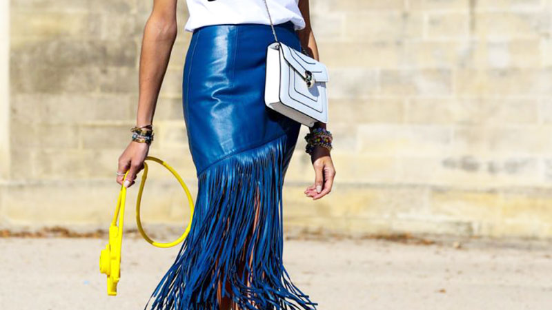 fringe hem skirts