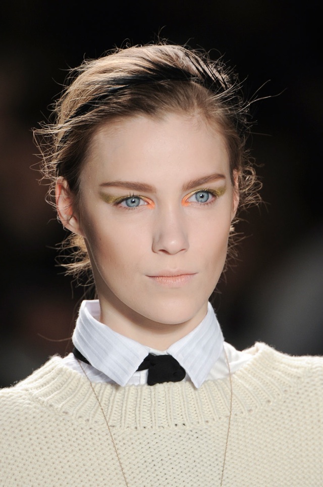 Sheer Shirts With No Bra at NYFW