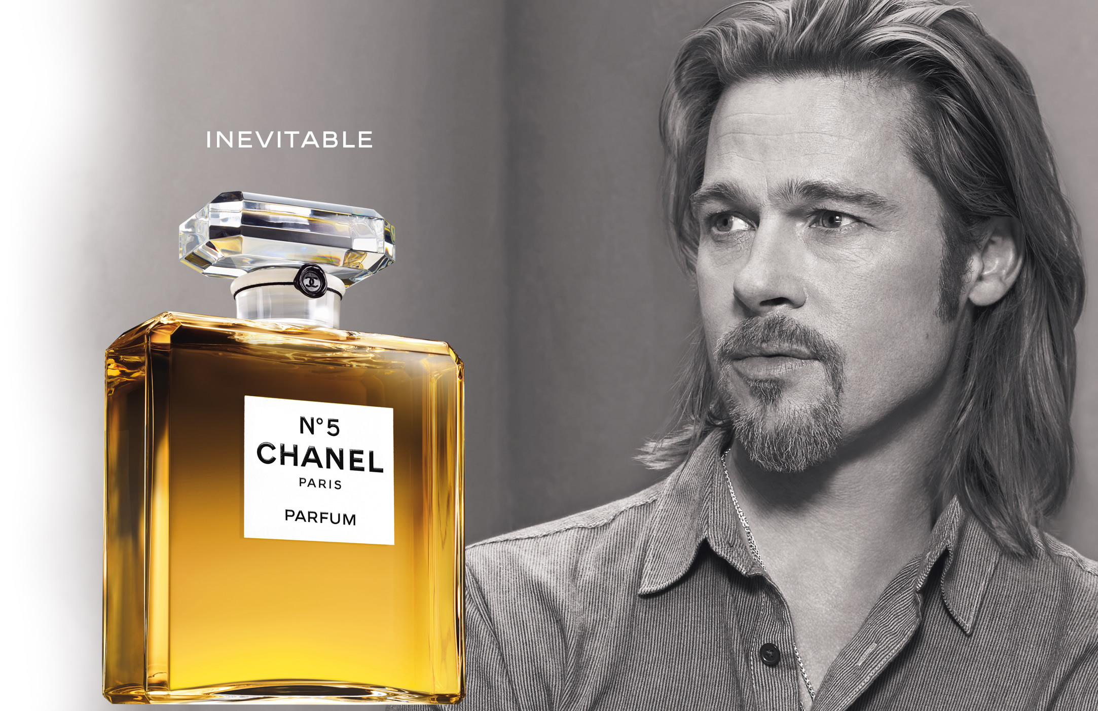 brad pitt chanel no 5