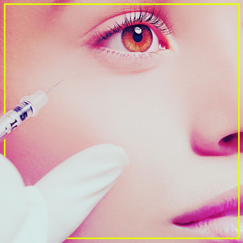 woman getting botox