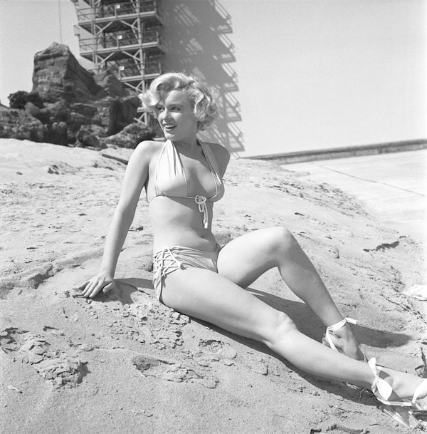 Marilyn Monroe on the beach