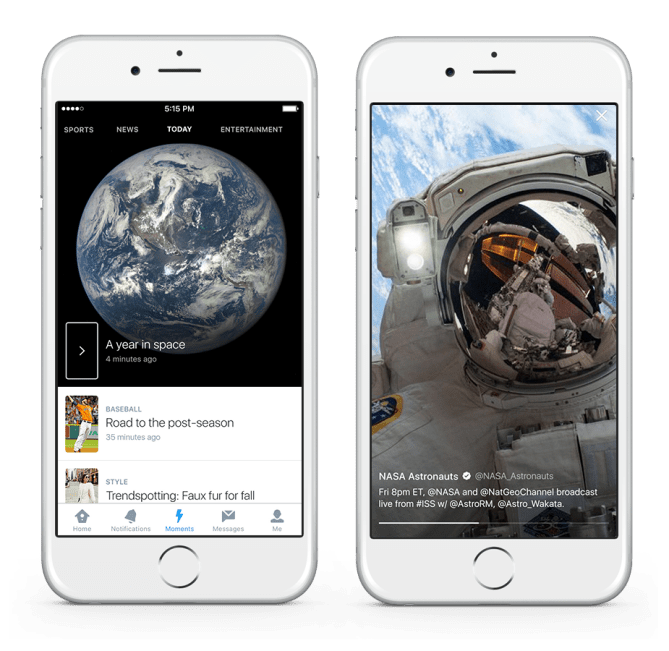 Twitter Moments Feature