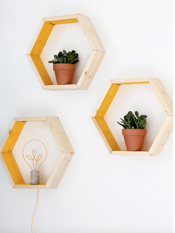 i spy diy hex shelves