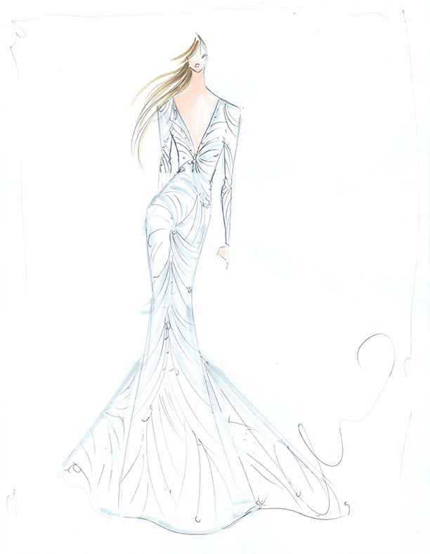 Christian-Siriano-Oscars-2016-Stella-Artois-Dress-Sketch