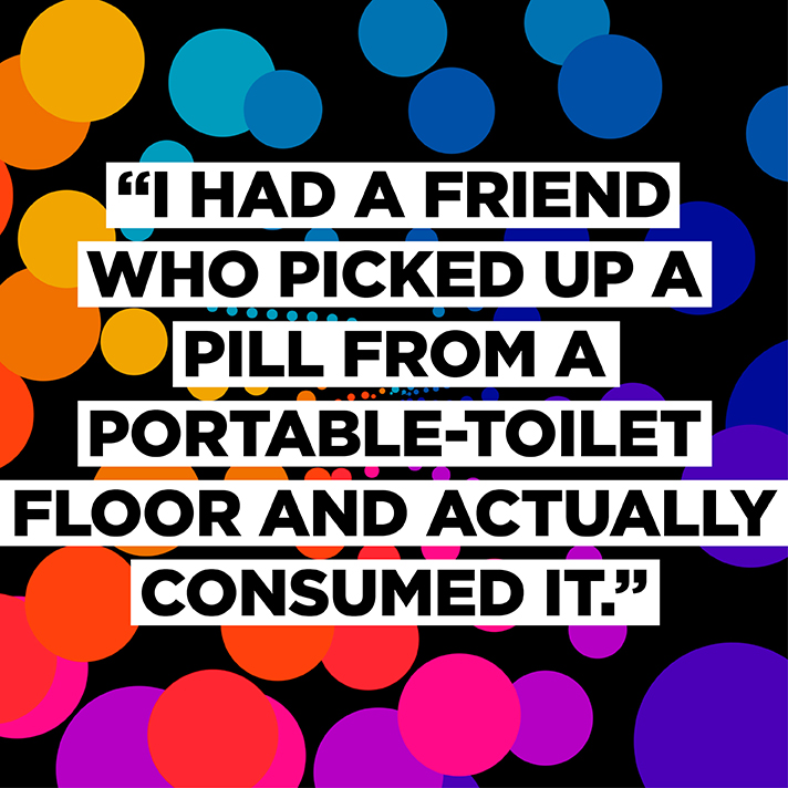 Music festival drug stories