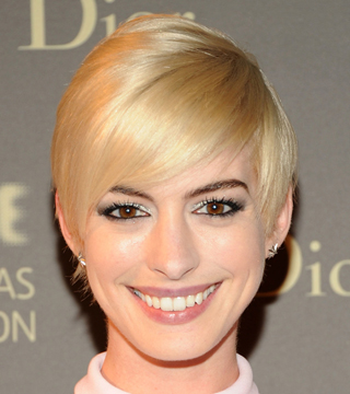 Anne Hathaway Dyes Hair Color Red
