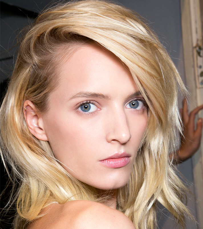 blonde lob bangs inspo