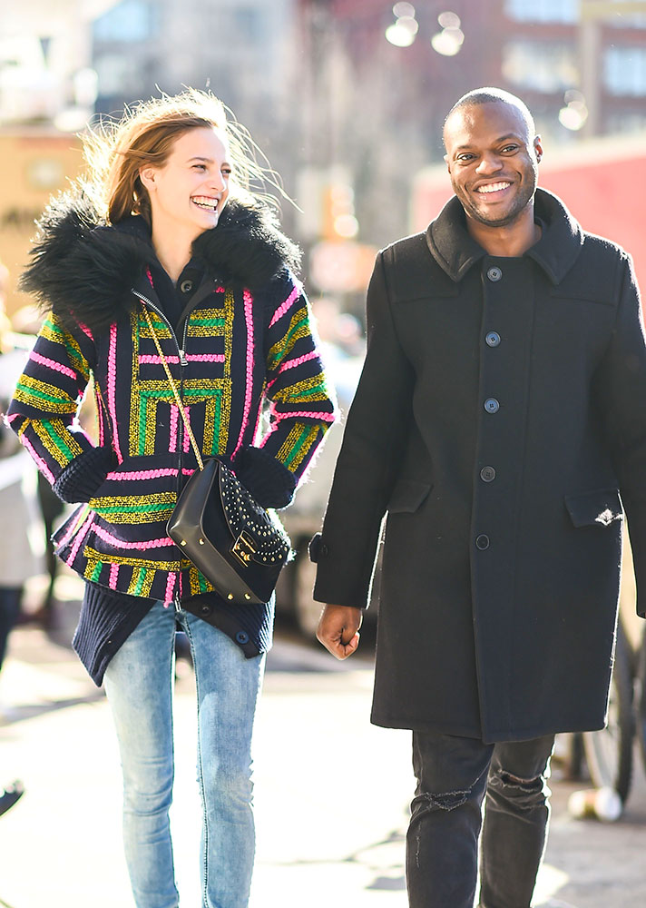 Stylish Couple Walking