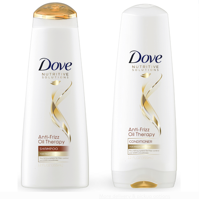 Dove Nutritive Solutions Shampoo and Conditioner Anti-Frizz Oil Therapy