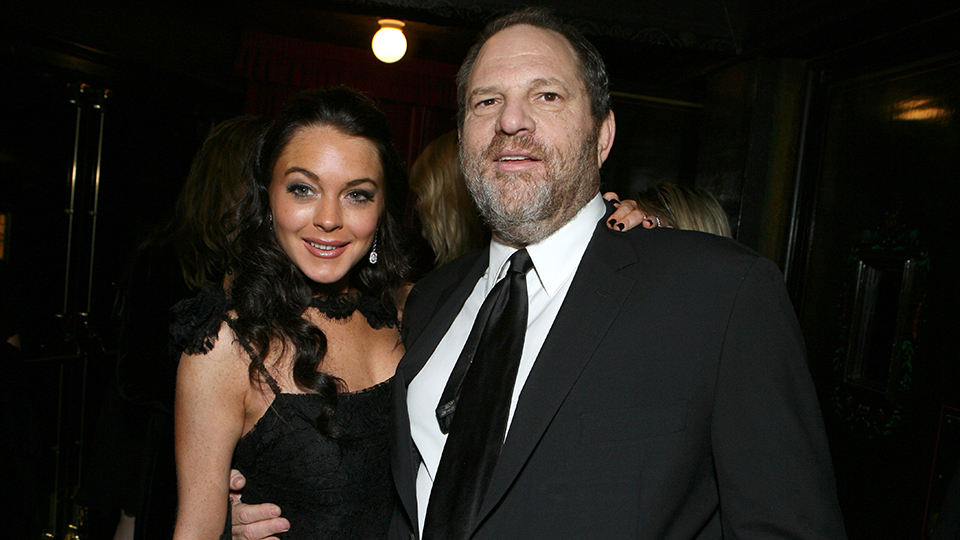 Lindsay Lohan and Harvey Weinstein