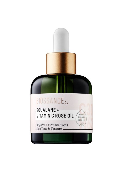 STYLECASTER | What to Know About Squalane Oil | Biossance Vitamin C + Rose Oil