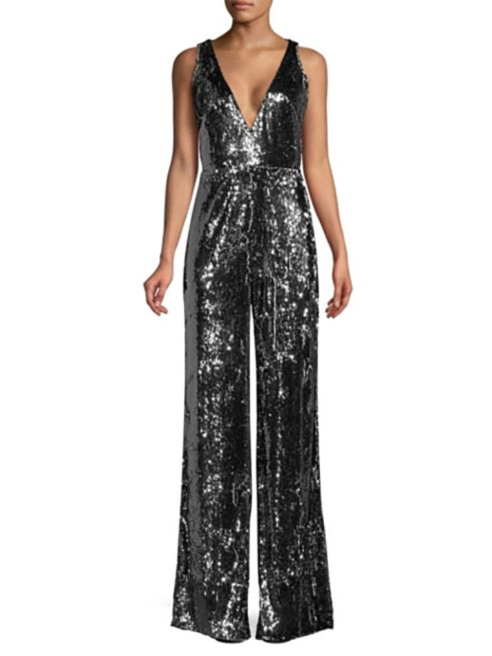 STYLECASTER | Sequin Jumpsuits Are the Trendiest (and Comfiest) Way to Dress Up This Holiday Season