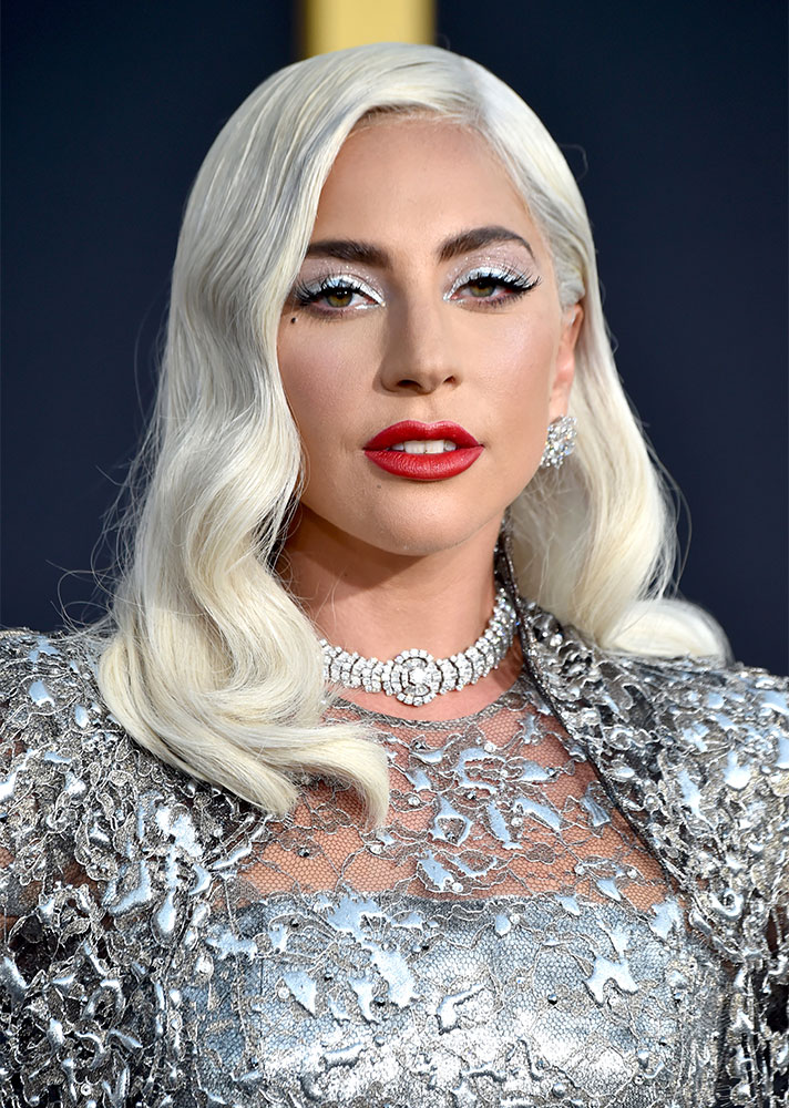 STYLECASTER | Celebs in Shimmer or Glitter Makeup | Lady Gaga