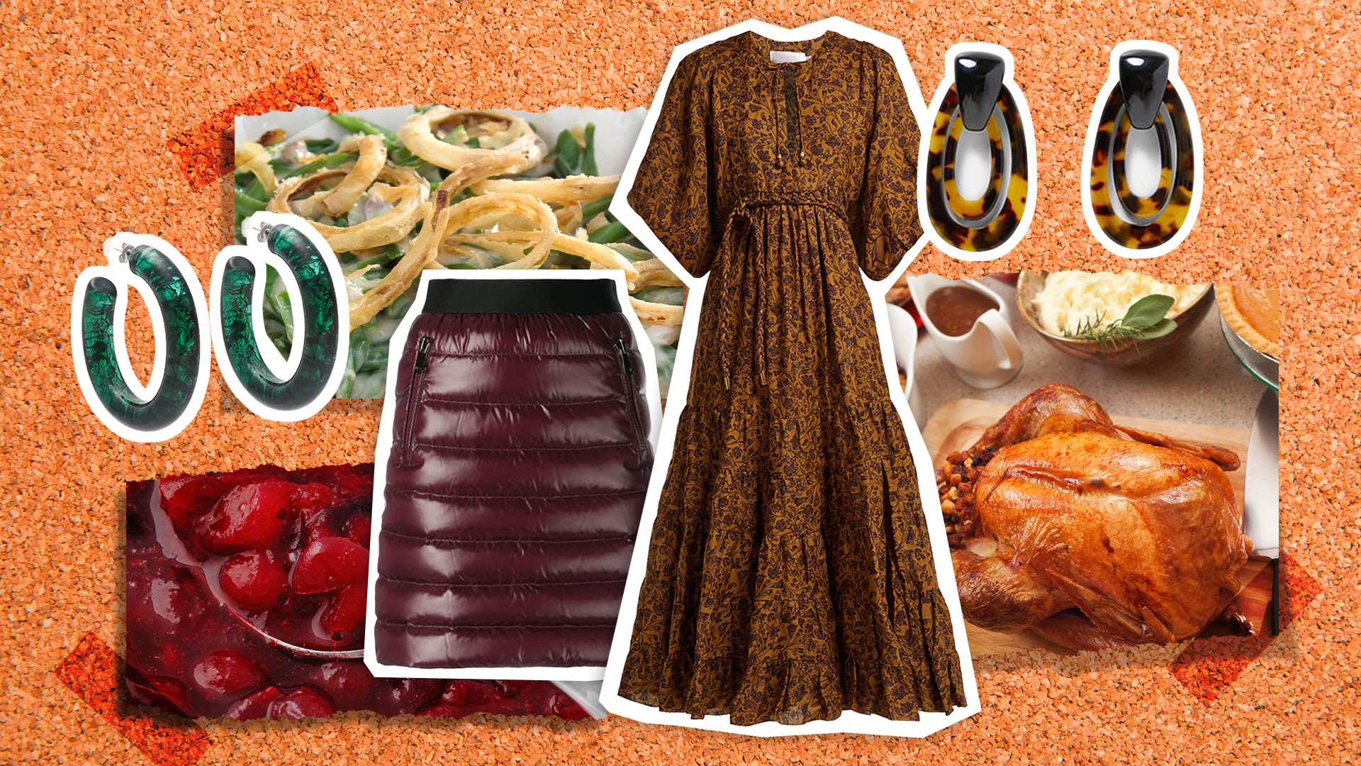 A Fashion Moodboard Inspired by Beloved Thanksgiving Foods