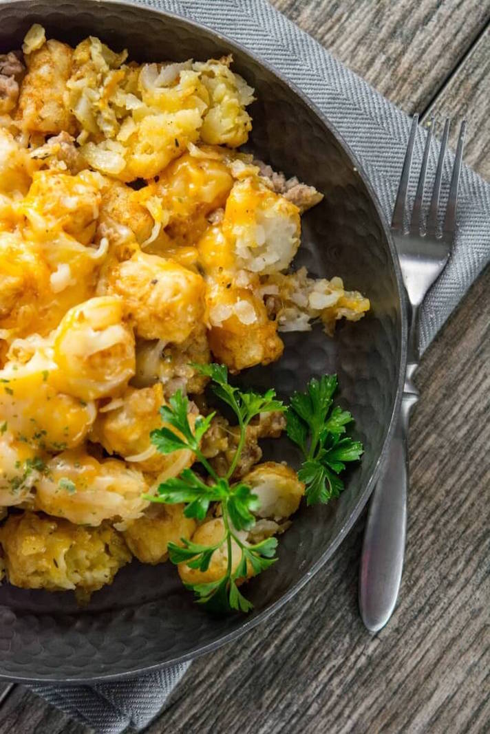 STYLECASTER | 17 Slow-Cooker Breakfasts to Simplify Your Mornings | Tater Tot Casserole