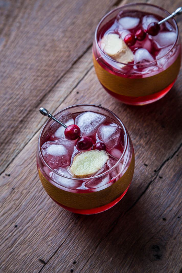 STYLECASTER | 17 Easy Ginger Cocktails for Anyone Who Loves Moscow Mules | Cranberry Ginger Cocktail