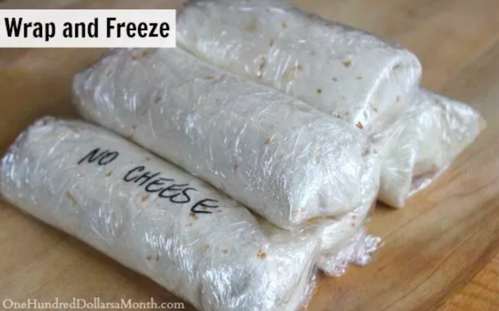 STYLECASTER | 17 Make-Ahead Freezer Breakfasts for Busy Mornings | Freezer Burritos