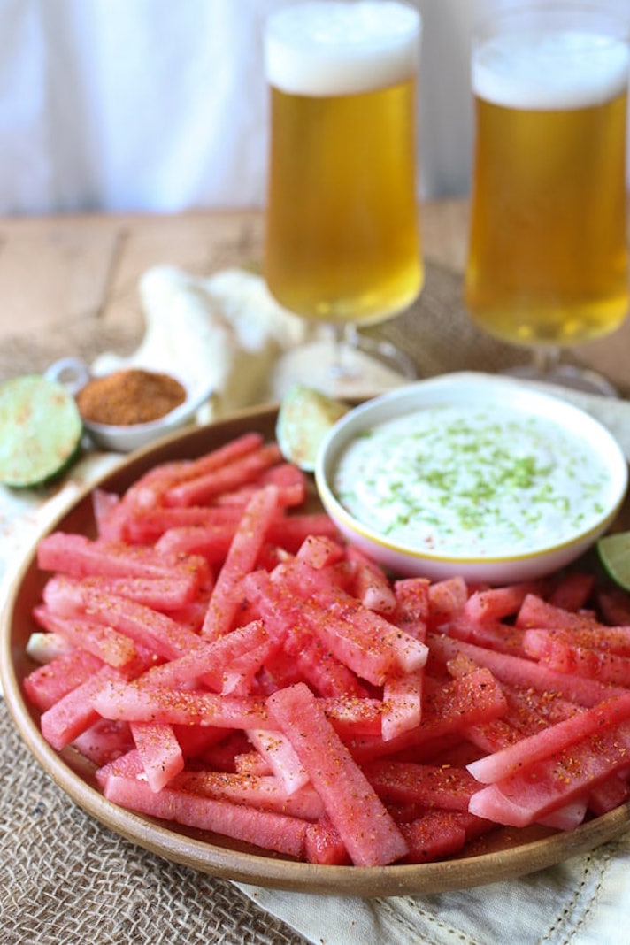 STYLECASTER | 17 Fourth of July Appetizers That Every Barbecue Needs | Watermelon Fries