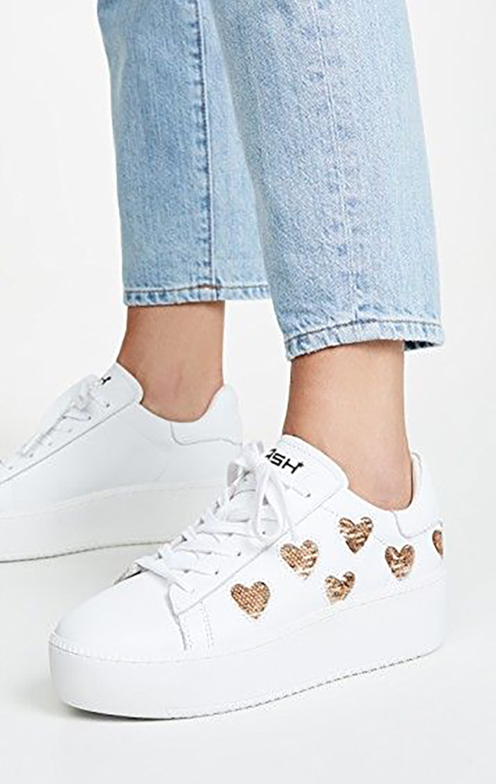 STYLECASTER | Dainty White Sneakers You Could Definitely Wear Under Your Bridal Gown