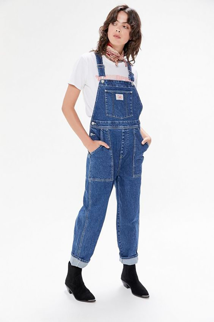 STYLECASTER | Long Denim Overalls Are a Romantic Addition to Any Fall Wardrobe