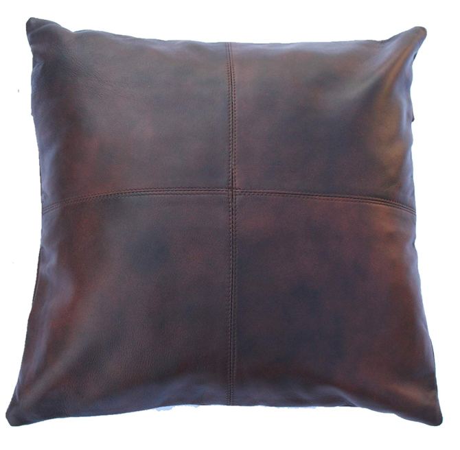 amazon faux leather pillow