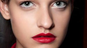 model red lips