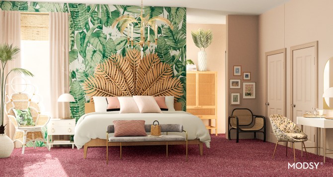 STYLECASTER | Home Interior Zoom Backgrounds | Golden Girls Blanche bedroom