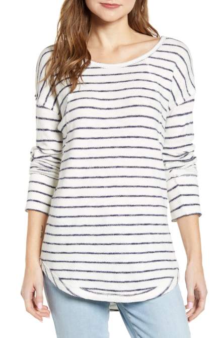 STYLECASTER | Nordstrom Sale Tops 2020 | striped scoopneck top