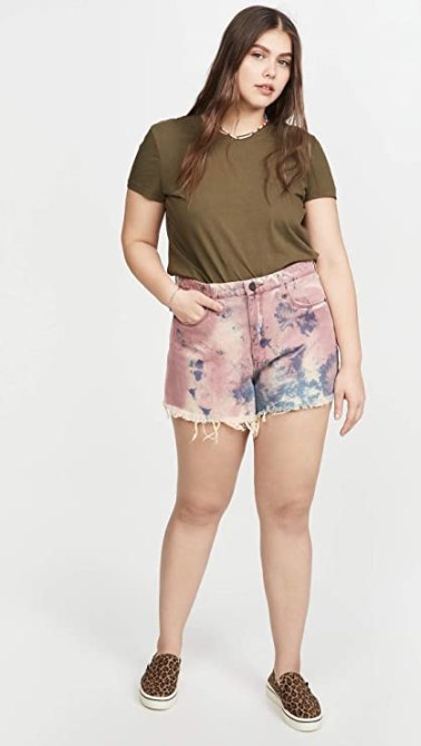 STYLECASTER | Coachella Fashion Trends 2020 | tie-dye shorts