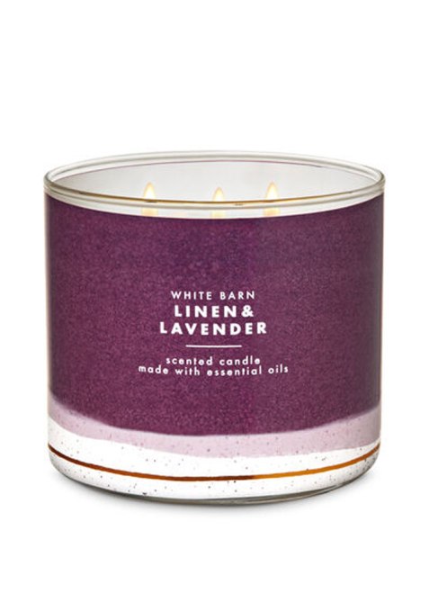Bath and Body Works Linen and Lavender Candle