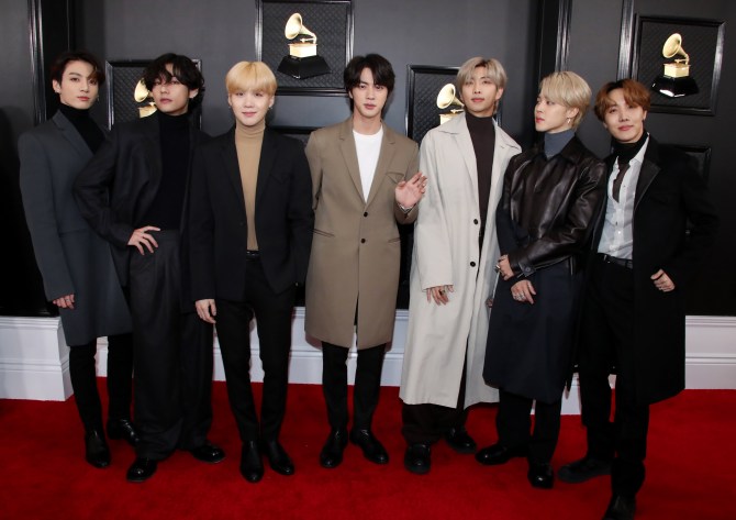 bts at the grammys