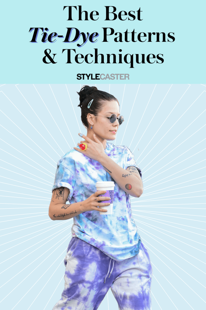 STYLECASTER | tie dye | DIY tie dye | tie dye patterns | tie dye techniques | tie dye shirts | how to tie dye | tie dye patterns DIY | tie dye sweatpants