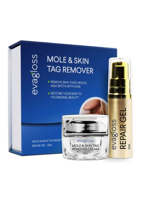 Evagloss Advanced Skin Tag and Mole Remover Cream with Repair Gel