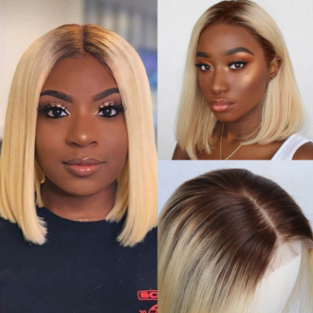 Supernova 4/613 Ombre Color Straight Short Bob Wig