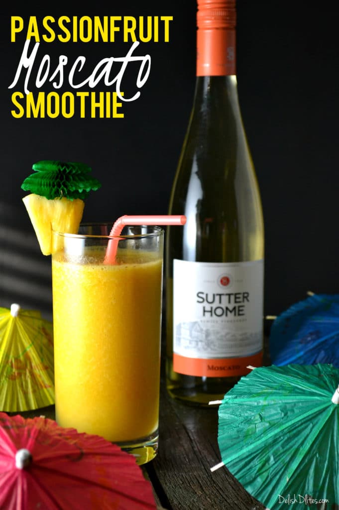 STYLECASTER | frozen cocktail recipes | passhionfruit moscato smoothie