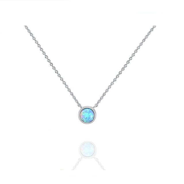 PAVOI 14K Gold Plated Opal Necklace