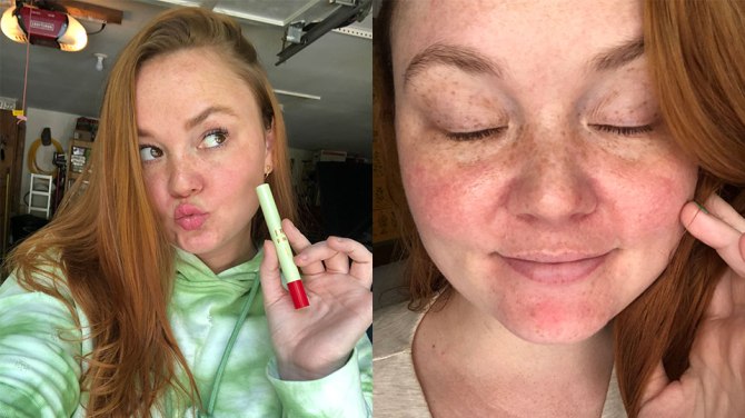 rebecca norris quarantine selfie