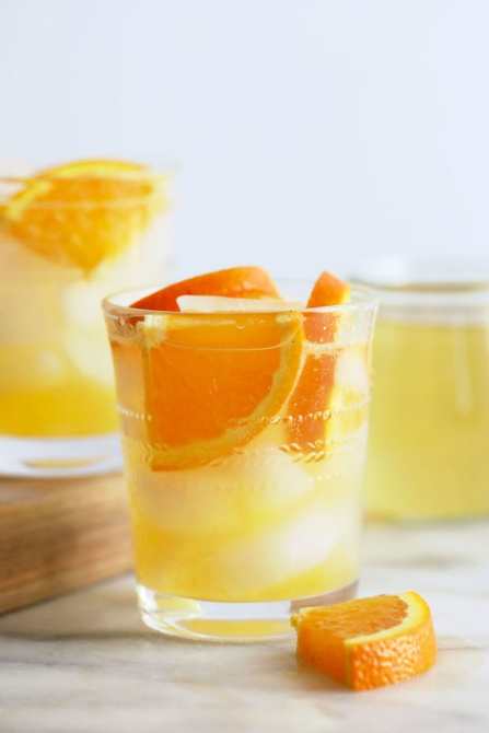 STYLECASTER | creative cocktail recipes | homemade orange ginger hard seltzer