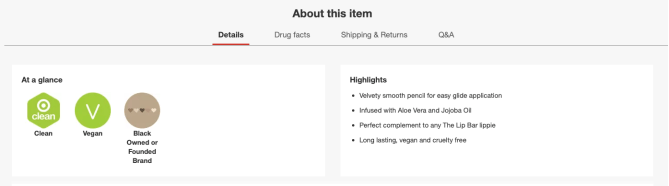 target black owned badge