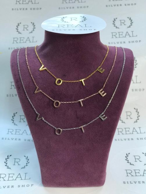 STYLECASTER | Michelle Obama Vote Necklace