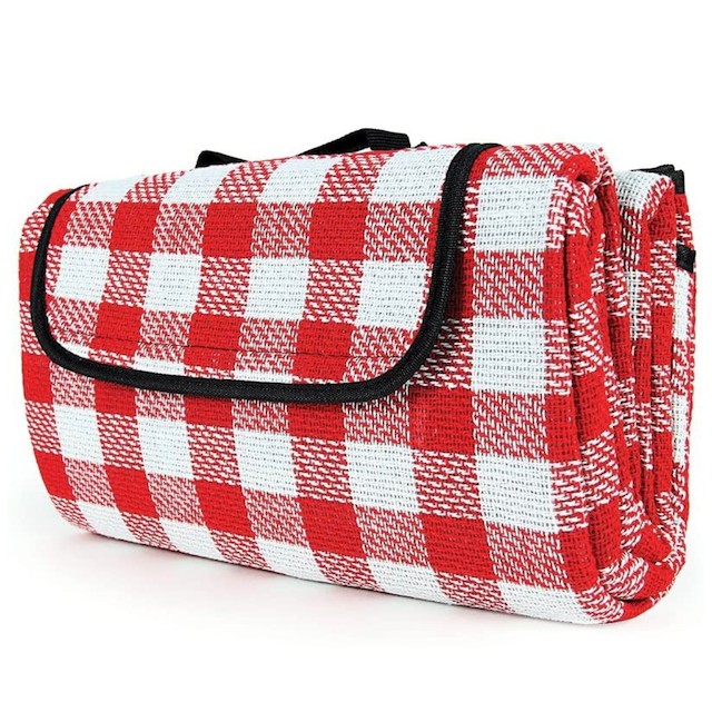 Camco Classic Red & White Checkered Picnic Blanket
