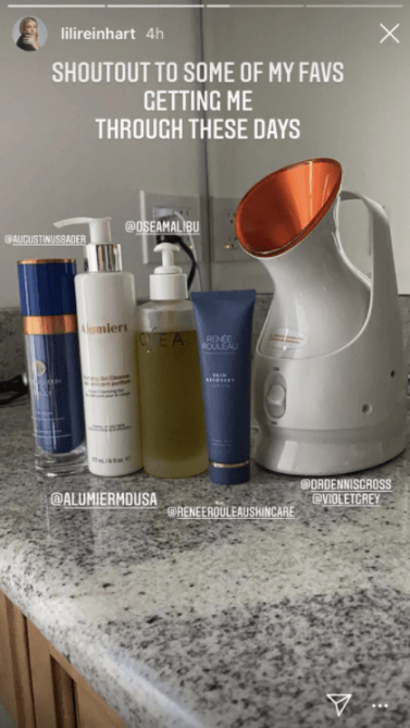 lili reinhart skin care 