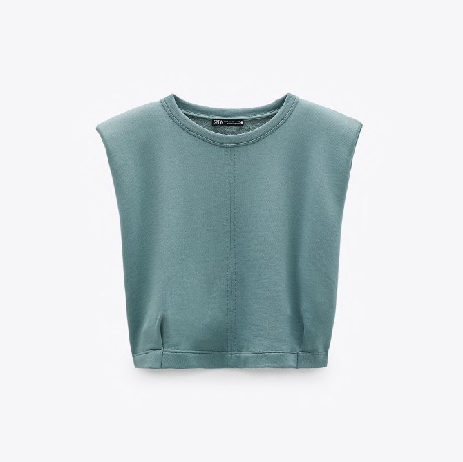 STYLECASTER | shoulder pad trend Zara 2020