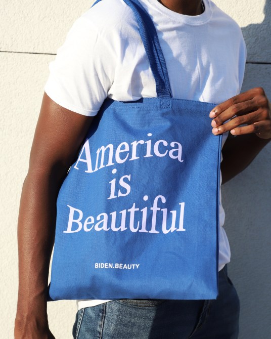 biden beauty tote