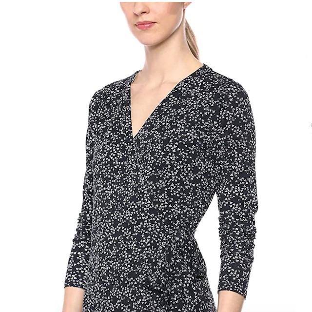 Lark & Ro Women's Signature Long Sleeve Wrap Dress