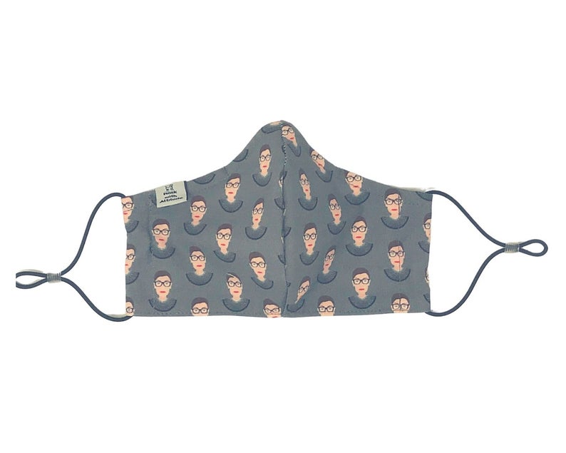 Mask with Attitude: RBG-SMALL But MIGHTY mask