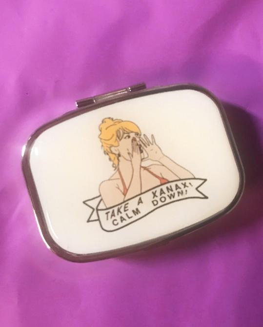 Ramona 'Take a Xanax! Calm Down!' Pill Case