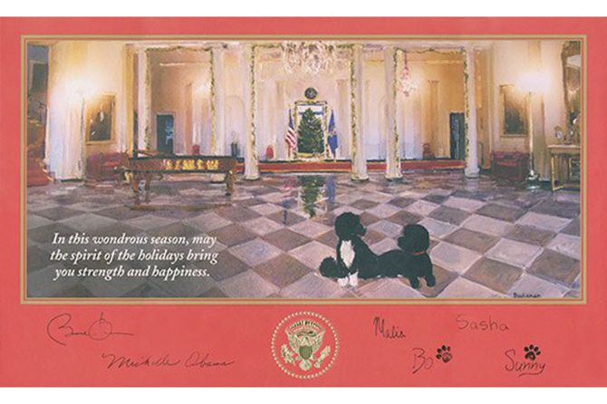 Obama Christmas Card 2014