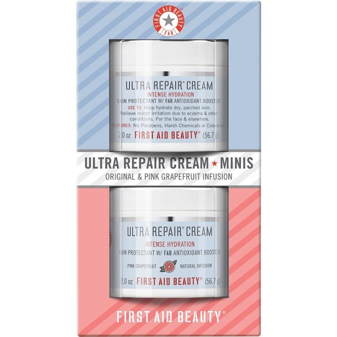First Aid Beauty  Ultra Repair Cream Minis Original & Pink Grapefruit Infusion